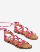 ciaodeo Sandale Romane Fucsia cu Talpă Plată Nenis