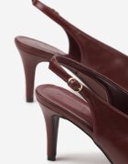 cink me Sandale bordo cu toc stiletto cu călcâi descoperit și vârf ascuțit Zarimae