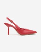 cink me Sandale Roșii Elegante Stiletto cu vârf ascuțit și cu călcâi decupat Raniffia