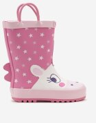  Cizme de cauciuc Fucsia cu roz