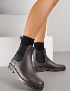  Cizme de cauciuc Maro Plate Stil Chelsea Irinelle