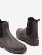  Cizme de cauciuc Maro Plate Stil Chelsea Irinelle