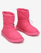 Cizme de zăpadă fucsia matlasate cu șnur Parthonice