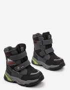  Cizme de zăpadă Gri Încălzite cu Velcro cu elemente reflectorizante Tiffane