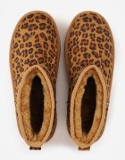  Cizme de zăpadă leopard scurte pe platformă Lysindra