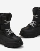  Cizme de zăpadă Negre cu Talpă Groasă cu Velcro Willandra