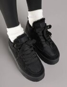  Cizme de zăpadă tip adidași Negre Cu șireturi cu talpă groasă Vamitte