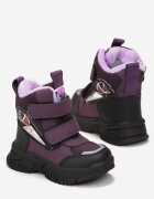  Cizme de zăpadă Violet cu Velcro cu Aplicații Makani