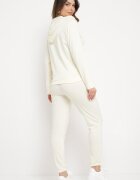  Clasic Set Trening Galben deschis cu Bluză cu glugă și Pantaloni drepți Neiba