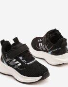 clibee Adidași Negru-Alb cu Velcro cu Talpă din Spumă Naissina