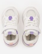 clibee Pantofi sport Alb-Violet Sneakerși Tip Chunky cu Talpă Groasă Kimonos