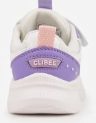 clibee Pantofi sport Alb-Violet Sneakerși Tip Chunky cu Talpă Groasă Kimonos