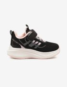 clibee Sneakers Negru-Roz cu Velcro cu Talpă din Spumă Naissina