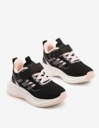 clibee Sneakers Negru-Roz cu Velcro cu Talpă din Spumă Naissina