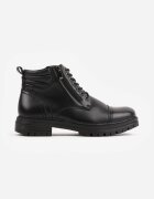 c'm homme Ghete workeri în stil rock decorate cu fermoar lateral Lisidore Negre