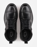 c'm homme Ghete workeri în stil rock decorate cu fermoar lateral Lisidore Negre