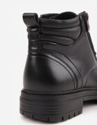 c'm homme Ghete workeri în stil rock decorate cu fermoar lateral Lisidore Negre