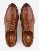 c'm homme Pantofi josi maro eleganti cu șireturi cu perforații decorative Fild