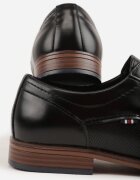 c'm homme Pantofi Negri Eleganti Cu șireturi cu Perforații Decorative Fild