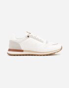 c'm homme Pantofi Sport Albi Clasici Sneakersy cu Perforație la Vârf Lasthora