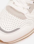 c'm homme Pantofi Sport Albi Clasici Sneakersy cu Perforație la Vârf Lasthora