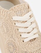 c'm paris Adidași bej din împletitură cu talpă groasă în stil Boho Dacara