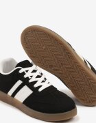 c'm paris Adidași Teniși Negri cu Dungi Geometrice Amolita