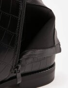 c'm paris Botine cu talpă joasă (tip chelsea) cu imprimeu crocodil Inemessa Negre