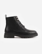 c'm paris Botine Nasmine în stil worker Negre