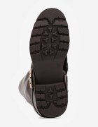 c'm paris Cizme cu carâmb tip picior de pantaloni cu aplicație metalică Alerpeia Maro