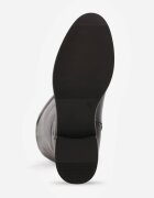 c'm paris Cizme plate până la genunchi în stil elegant cu cureluță Kellilla Negre