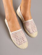 c'm paris Espadrile Bej din plasă decorate cu împletitură Telovianna