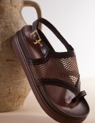 c'm paris Sandale Maro flip-flops cu Parte Superioară de Plasă Redeanne