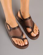 c'm paris Sandale Maro flip-flops cu Parte Superioară de Plasă Redeanne