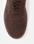 c'm paris Sneakers Maro din Împletitură cu Talpă Groasă în Stil Boho Dacara