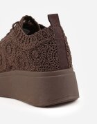 c'm paris Sneakers Maro din Împletitură cu Talpă Groasă în Stil Boho Dacara