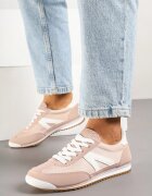 c'm paris Sneakers Roz deschis în stil de Tenisi Iconici cu Cusături Decorative Valtewi