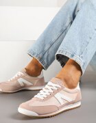 c'm paris Sneakers Roz deschis în stil de Tenisi Iconici cu Cusături Decorative Valtewi