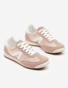 c'm paris Sneakers Roz deschis în stil de Tenisi Iconici cu Cusături Decorative Valtewi