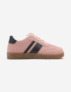 c'm paris Sneakers Tenisi roz cu Dungi Geometrice Amolita