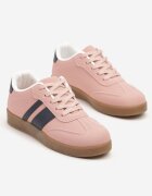 c'm paris Sneakers Tenisi roz cu Dungi Geometrice Amolita