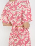  Complet Fucsia 2-piese cu Top și Pantaloni Tasre