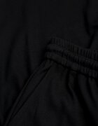  Compleu Negru de Bumbac Pantaloni Largi cu șnur în talie și Bluză cu Manșete Elastice Urionne