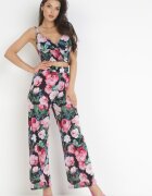  Compleu Negru din 2 piese cu Top și Pantaloni Coreta
