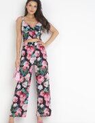  Compleu Negru din 2 piese cu Top și Pantaloni Coreta
