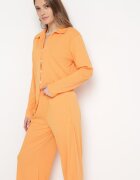  Compleu portocaliu din 2 piese cu Cămașă și Pantaloni Largi Anscuro