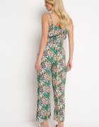  Compleu Verde de Vâscoză Top cu bretele și Pantaloni cu picior larg și talie elastică Dimyasha