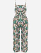  Compleu Verde de Vâscoză Top cu bretele și Pantaloni cu picior larg și talie elastică Dimyasha