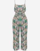  Compleu Verde de Vâscoză Top cu bretele și Pantaloni cu picior larg și talie elastică Dimyasha