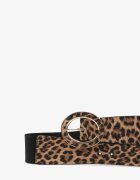  Curea maro leopard cu cataramă decorativă Nelathiel